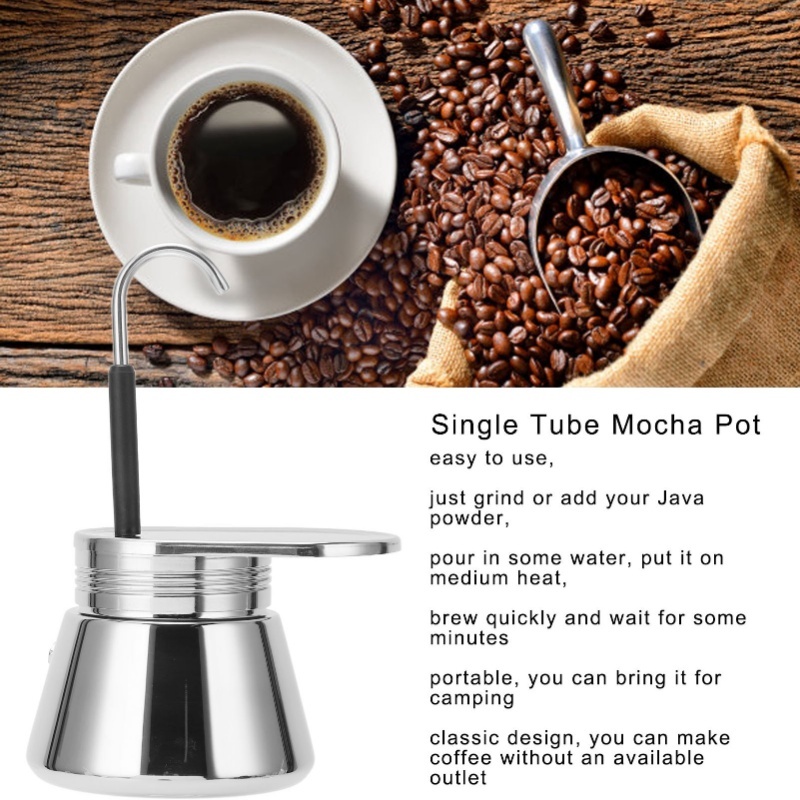 Single Spout Mocha Pot Stainle – Pour Pot Aluminum recenzja i cena