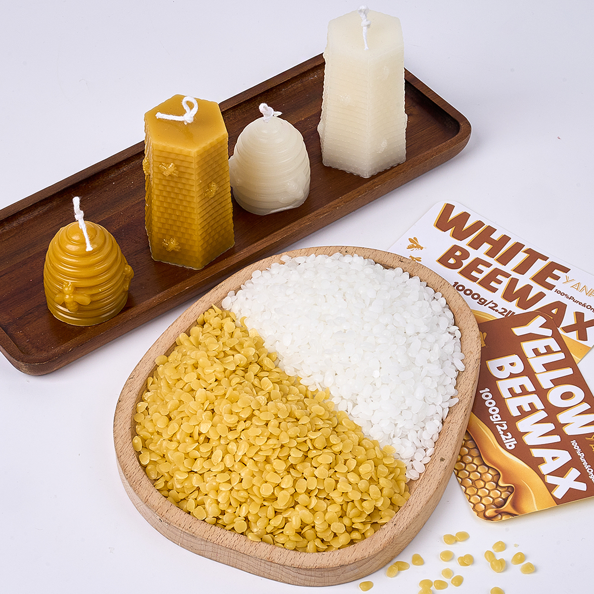 1Kg Yellow and White Beeswax P – Candle Making Material Wholesale recenzja i cena