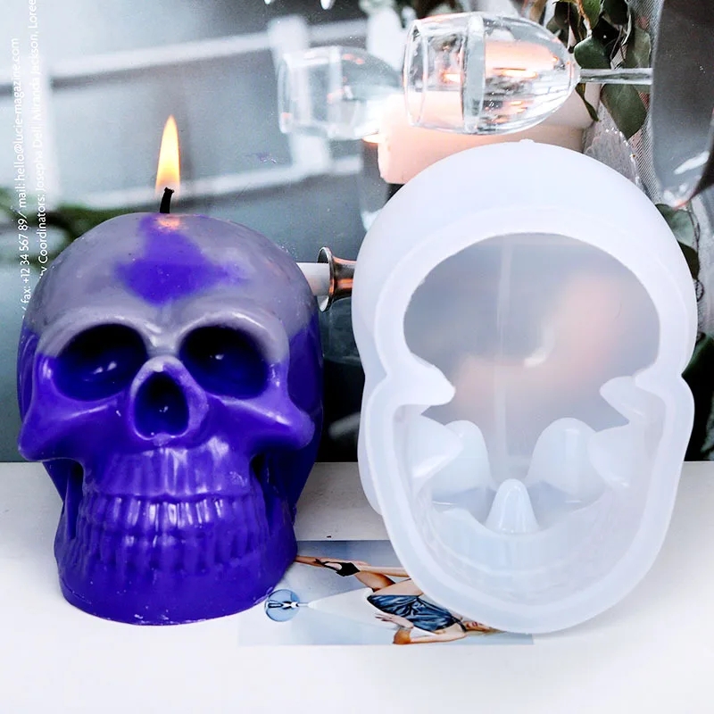 3D Skull Silicone Candle Molds – Candle Making Party recenzja i cena